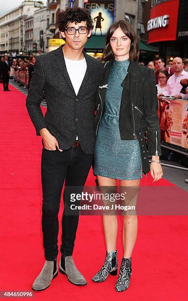 Matt Richardson and Sam Rollinson attend the World Premiere of "The Bad Education Movie" at Vue West End on August 20, 2015 in London, England.