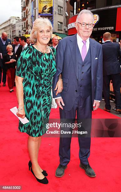 Hilary Whitehall and Michael Whitehall attend the World Premiere of "The Bad Education Movie" at Vue West End on August 20, 2015 in London, England.