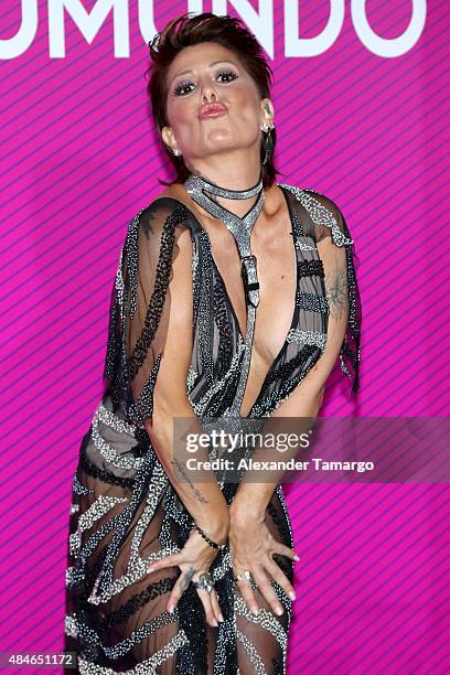 Alejandra Guzman arrives at Telemundo's "Premios Tu Mundo Awards" at American Airlines Arena on August 20, 2015 in Miami, Florida.