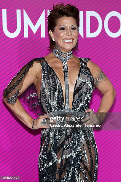 Alejandra Guzman arrives at Telemundo's "Premios Tu Mundo Awards" at American Airlines Arena on August 20, 2015 in Miami, Florida.