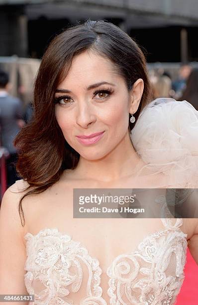 Zrinka Cvitesic attends the Laurence Olivier Awards at the Royal Opera House on April 13, 2014 in London, England.