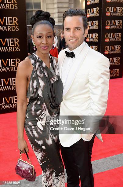 Beverley Knight and James O'Keefe attend the Laurence Olivier Awards at the Royal Opera House on April 13, 2014 in London, England.