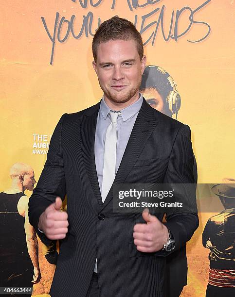 Actor Jonny Weston attends the premiere of Warner Bros. Pictures' "We Are Your Friends" at TCL Chinese Theatre on August 20, 2015 in Hollywood,...