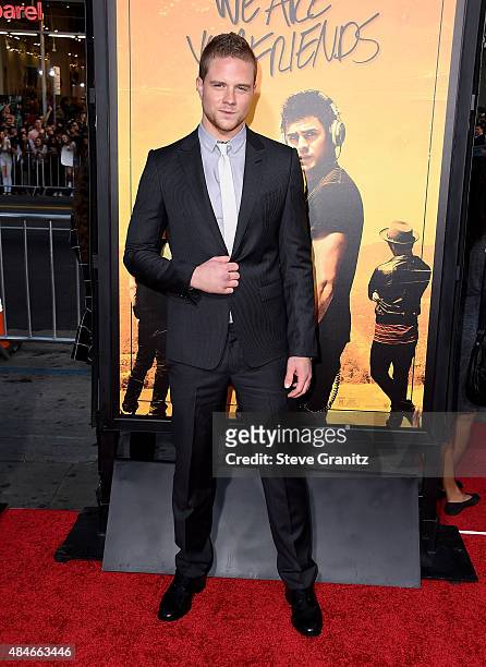 Actor Jonny Weston attends the premiere of Warner Bros. Pictures' "We Are Your Friends" at TCL Chinese Theatre on August 20, 2015 in Hollywood,...