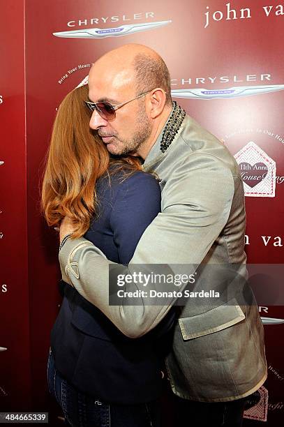 Actress Amy Adams and designer John Varvatos arrive at the John Varvatos 11th Annual Stuart House Benefit presented by Chrysler, Kids Tent by by...