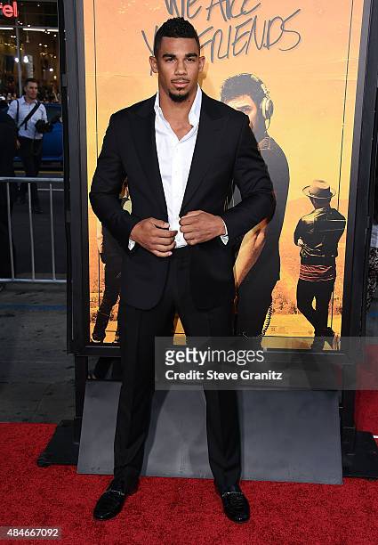 Player Evander Kane attends the premiere of Warner Bros. Pictures' "We Are Your Friends" at TCL Chinese Theatre on August 20, 2015 in Hollywood,...