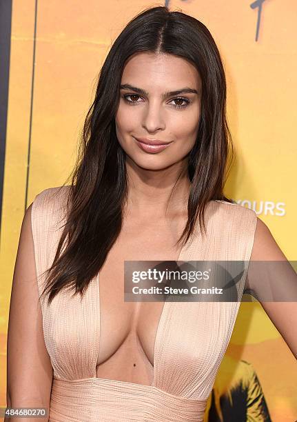 Emily Ratajkowski arrives at the Premiere Of Warner Bros. Pictures' "We Are Your Friends" at TCL Chinese Theatre on August 20, 2015 in Hollywood,...