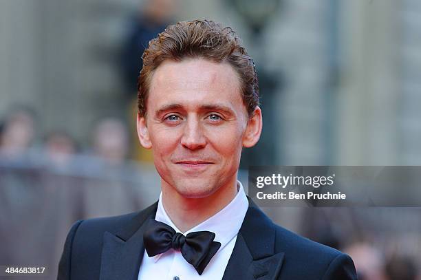 Tom Hiddleston attends the Laurence Olivier Awards at The Royal Opera House on April 13, 2014 in London, England.