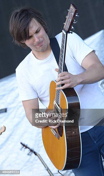 Singer/Songwriter Charlie Worsham performs at Country Thunder USA In Florence, Arizona - Day 3 on April 12, 2014 in Florence, United States.