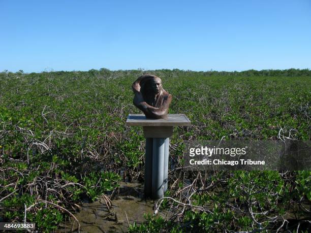 Martin Luther King visited the mangrove swamps to write in a quiet place, leading to a recently-built memorial in the swamps.