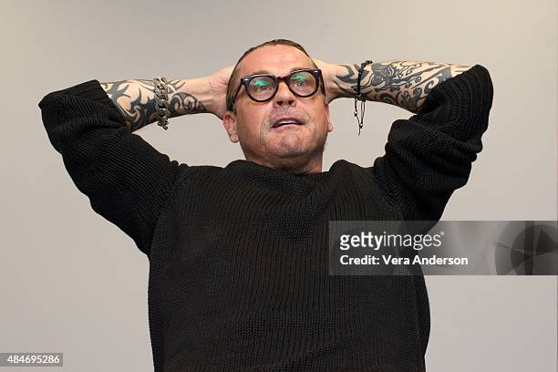 Creator Kurt Sutter at "The Bastard Executioner" Press Conference at Dragon International Film Studios on August 19, 2015 in Llanilid, Wales.