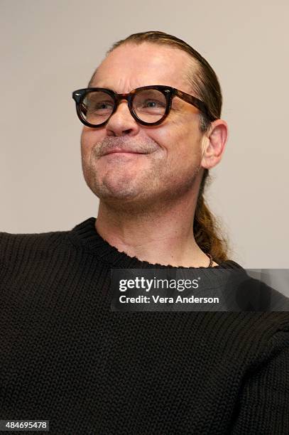 Creator Kurt Sutter at "The Bastard Executioner" Press Conference at Dragon International Film Studios on August 19, 2015 in Llanilid, Wales.