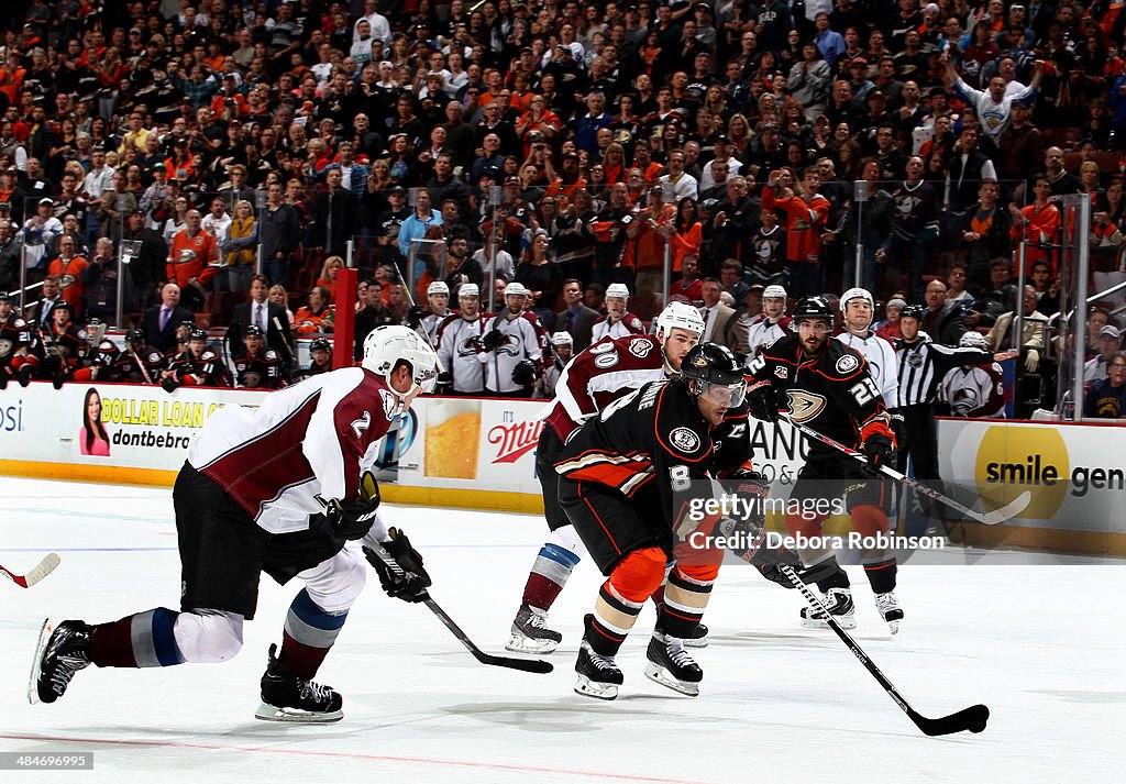 Colorado Avalanche v Anaheim Ducks