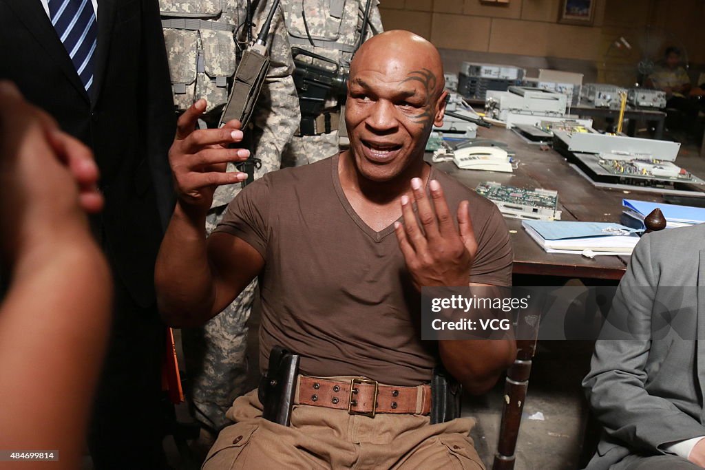 Mike Tyson Highlights The Media Visit Of Film "Chinese Salesman"