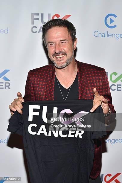 David Arquette attends the FCancer Benefit Event at Bootsy Bellows on August 20, 2015 in West Hollywood, California.