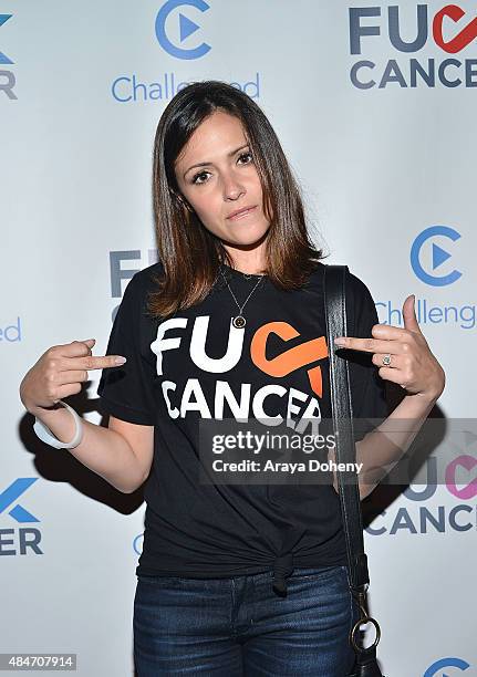 Italia Ricci attends the FCancer Benefit Event at Bootsy Bellows on August 20, 2015 in West Hollywood, California.