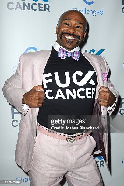 Robert E. Blackmon arrives at the FCancer Benefit Event at Bootsy Bellows on August 20, 2015 in West Hollywood, California.