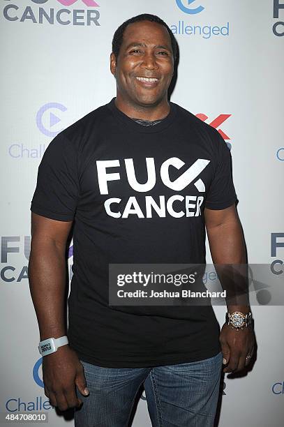 Darius Cottrell arrives at the FCancer Benefit Event at Bootsy Bellows on August 20, 2015 in West Hollywood, California.