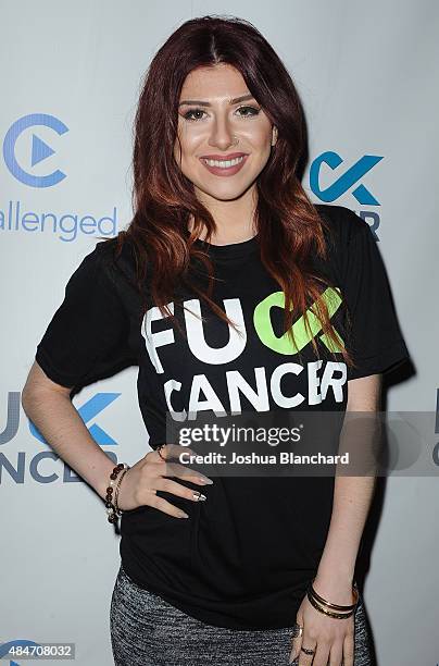 Alexa Farr arrives at the FCancer Benefit Event at Bootsy Bellows on August 20, 2015 in West Hollywood, California.