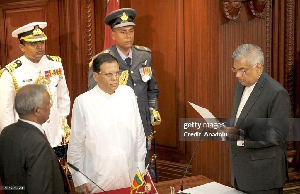 Sri Lanka PM Ranil Wickremesinghe swearing-in ceremony