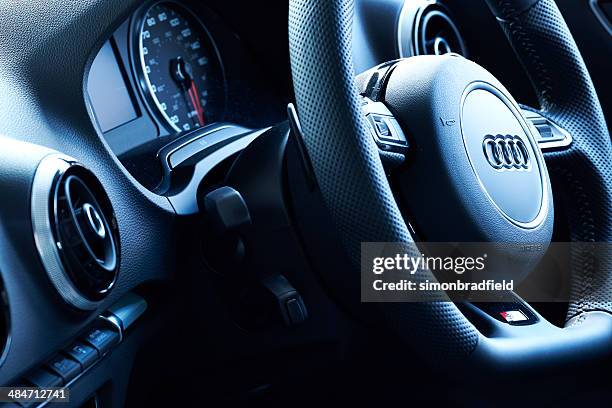 audi a3 interior - audi a3 stock pictures, royalty-free photos & images