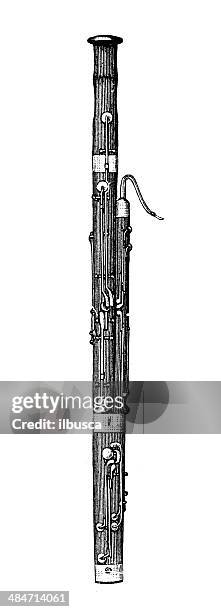 antique illustration of bassoon - bassoon 幅插畫檔、美工圖案、卡通及圖標