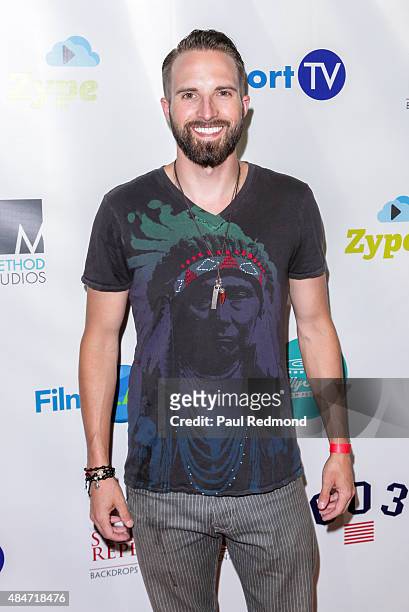 Actor Trevor Butcher attends the Hollyshorts 11th Annual Opening Night Celebration at TCL Chinese 6 Theatres on August 13, 2015 in Hollywood,...
