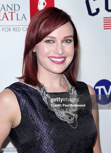 Actress Alicia Malone attends the Hollyshorts 11th Annual Opening Night Celebration at TCL Chinese 6 Theatres on August 13, 2015 in Hollywood,...