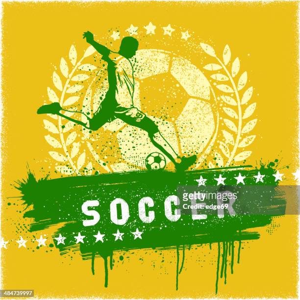 soccer graffiti sign - international soccer event stock illustrations