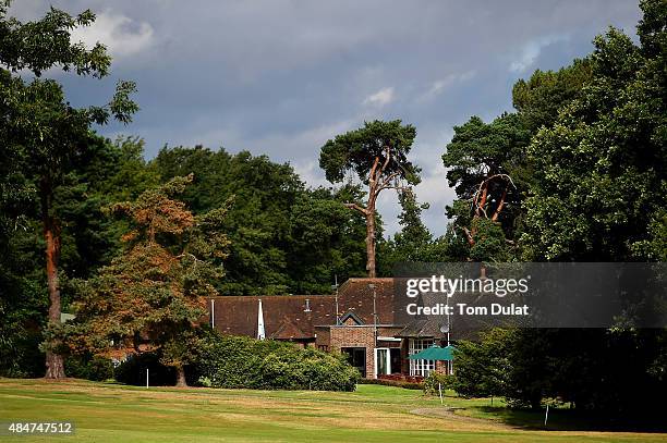 General view of the clubhouse during the Golfplan Insurance PGA Pro-Captain Challenge - South Regional Qualifier at Addington Golf Club on August 21,...