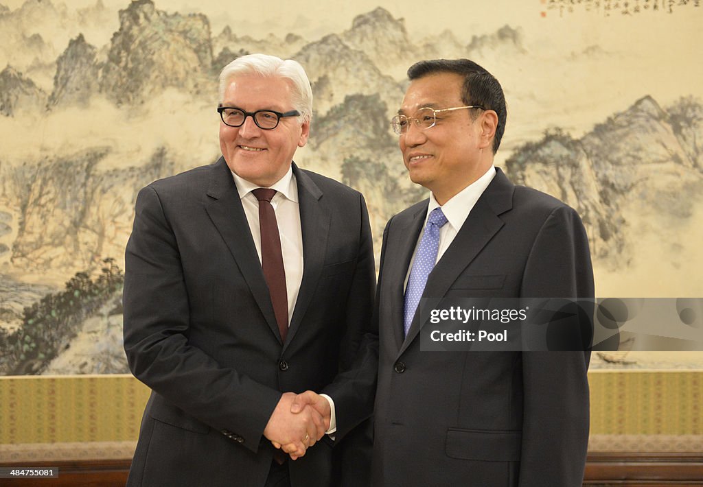 German Foreign Minister Steinmeier Visits China
