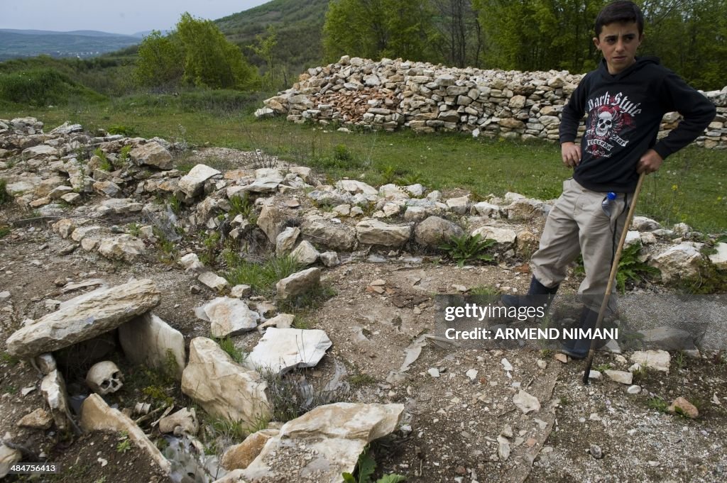 KOSOVO-ARCHEOLOGY-CEMETERY