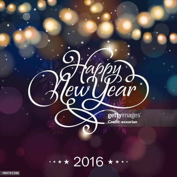 new year lighting background - happy new year background stock illustrations