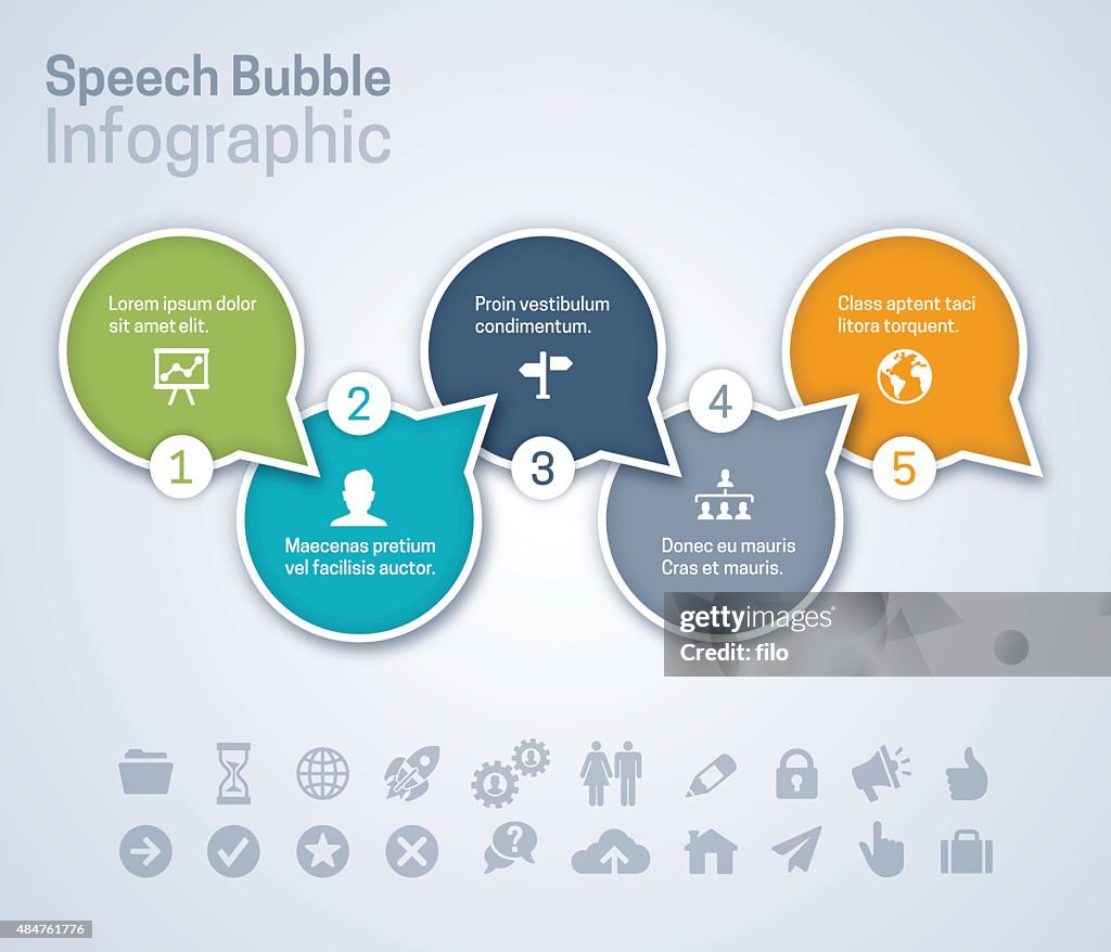 Speech Bubble Infographic