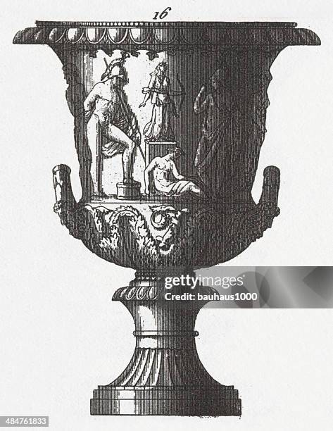 grecian urn - urn stock illustrations