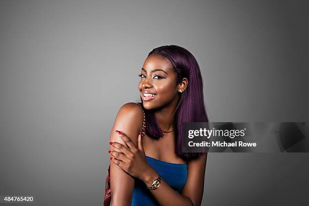Justine Skye is photographed at the 2015 Essence Festival for Essence Magazine on July 3, 2015 in New Orleans, Louisiana.