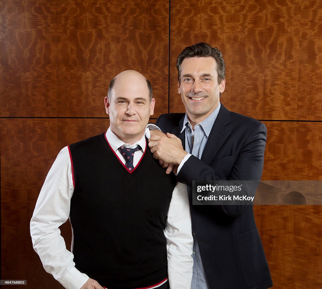 Matthew Weiner and Jon Hamm, Los Angeles Times, August 13, 2015