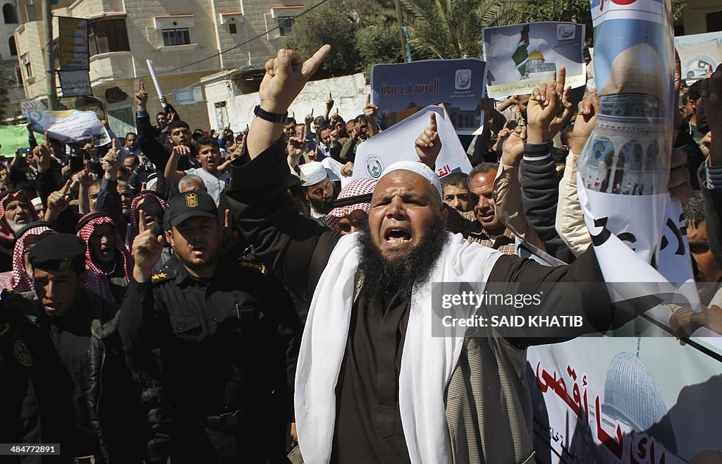 PALESTINIAN-ISRAEL-GAZA-CONFLICT-DEMO - AL-AQSA