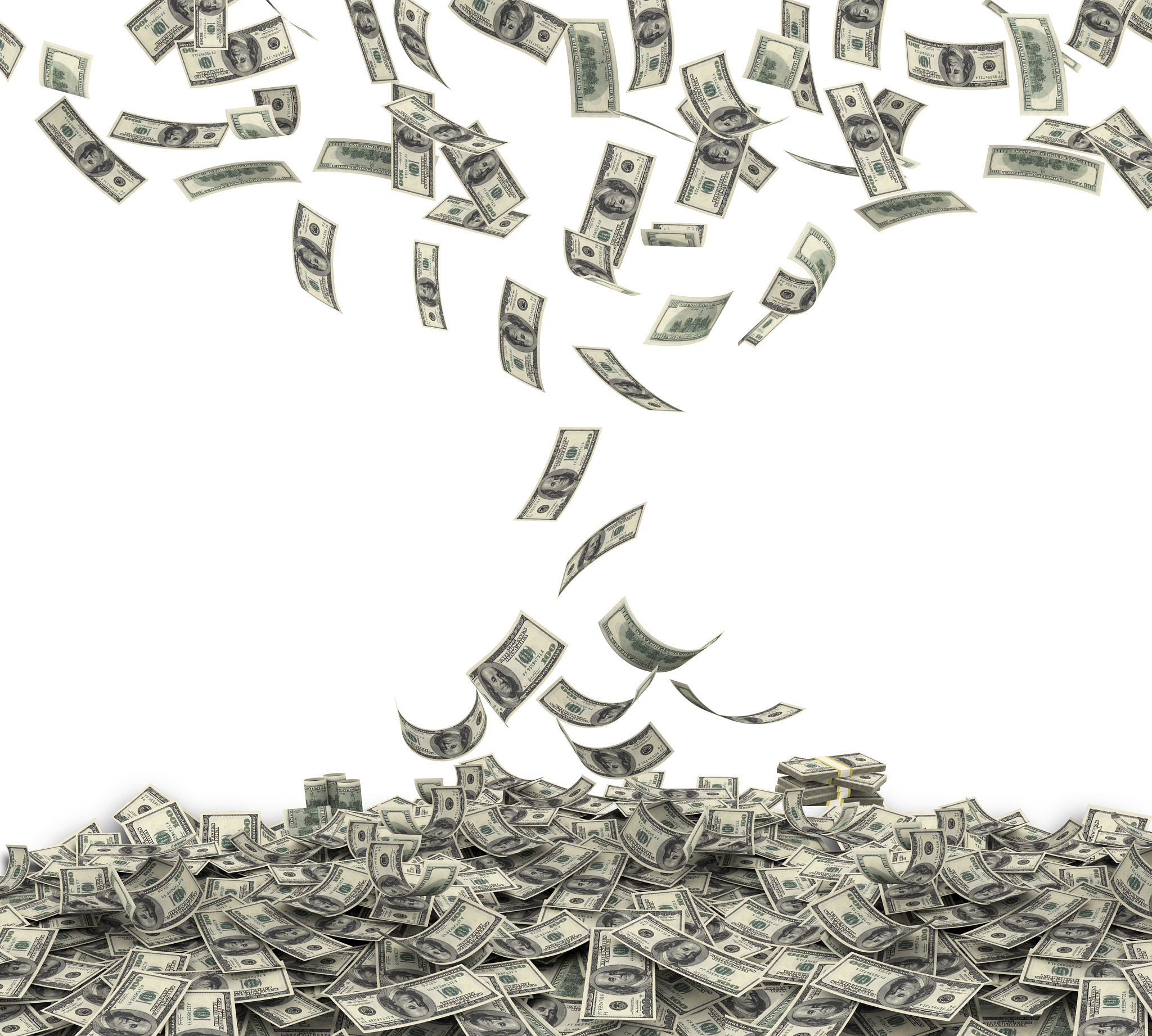 Falling American Currency Falling American Currency