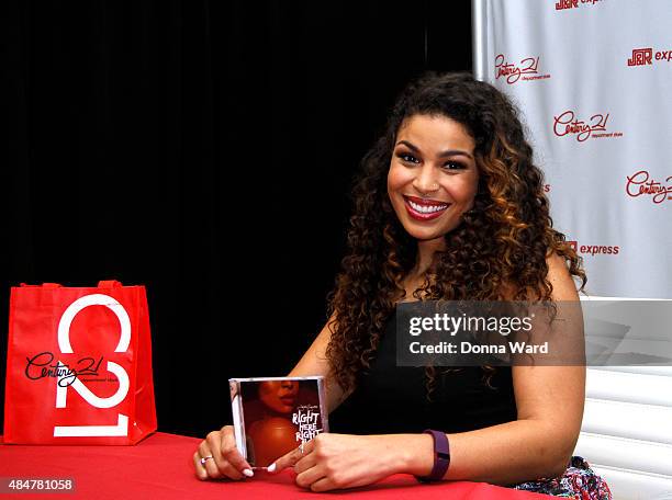 Jordin Sparks appears to promote "Right Here Right Now" CD release at Century 21, Downtown on August 21, 2015 in New York City.