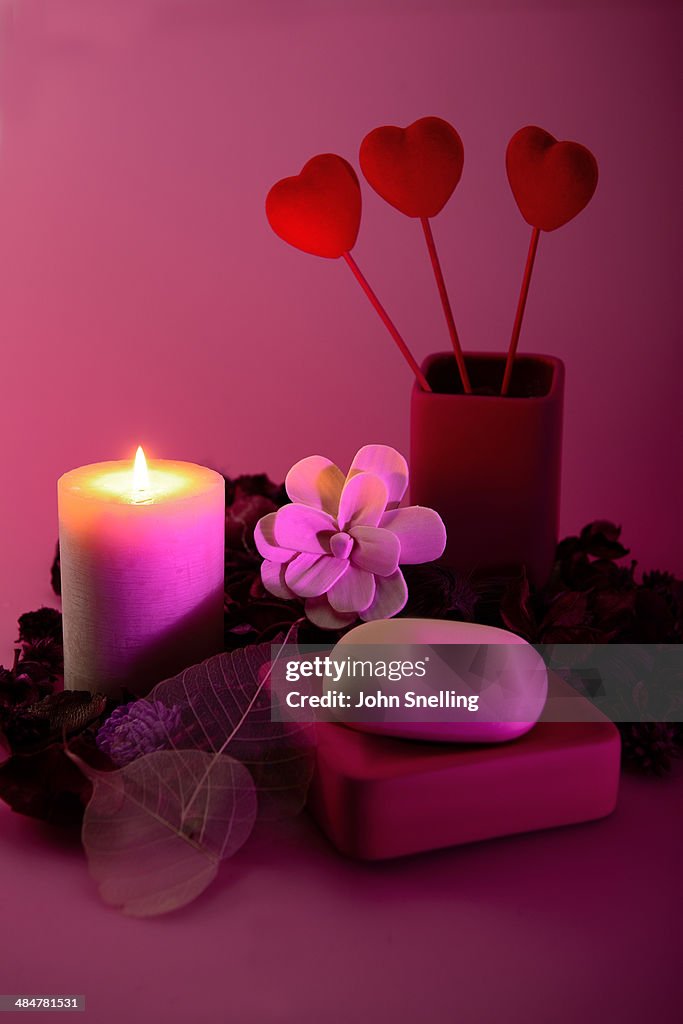 Relaxing candles