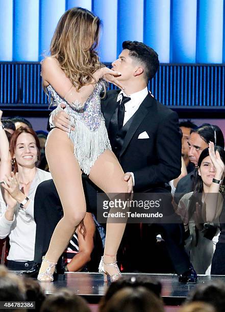 Show -- Pictured: Daniela Navarro on stage during the 2015 Premios Tu Mundo at the American Airlines Arena in Miami, Florida on August 20, 2015 --...