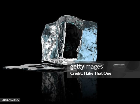Single ice cube Single ice cube