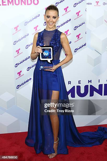 Fernanda Castillo attends Telemundo's 'Premios Tu Mundo Awards' 2015 at American Airlines Arena on August 20, 2015 in Miami, Florida.