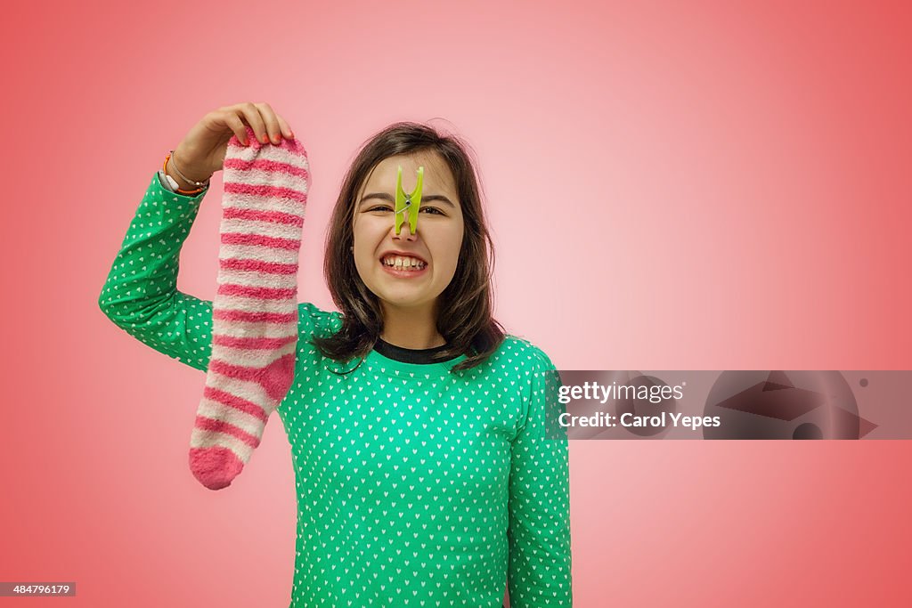This sock smells