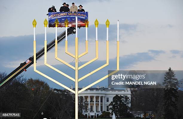 Rabbi Levi Shemtov, Washington Director, American Friends of Lubavitch; White Houe Budget Director Jacob Lew and Rabbi Abraham Shemtov, Director,...