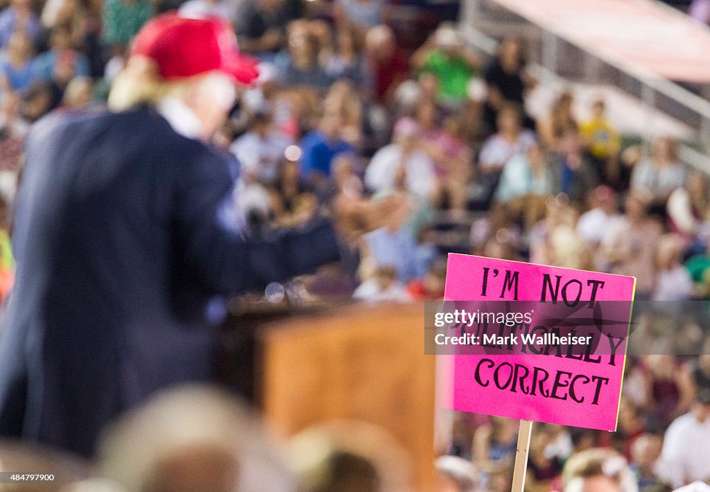 Donald Trump Holds Campaign Rally In Mobile, Alabama