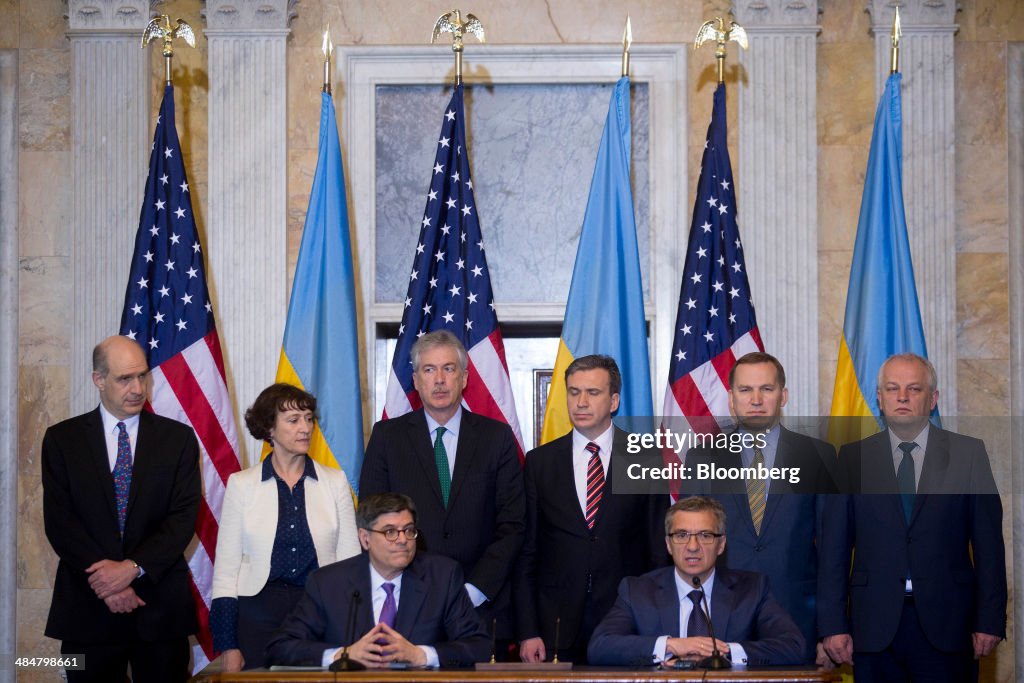 Treasury Secretary Lew Meets With Ukrainian Finance Minister Oleksandr Shlapak