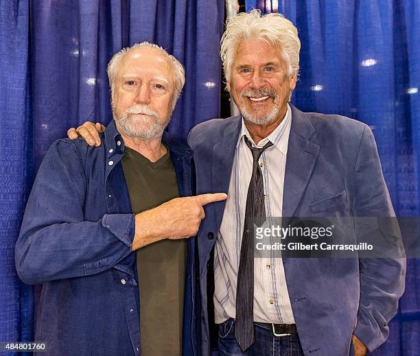 Actors Scott Wilson and Barry Bostwick attend Wizard World Comic Con Chicago 2015 - Day 2 at Donald E. Stephens Convention Center on August 21, 2015...