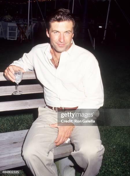 Actor Alec Baldwin attends the Bay Street Theatre Benefit Party on July 10, 1993 at Marine Park in Sag Harbor, Long Island, New York.